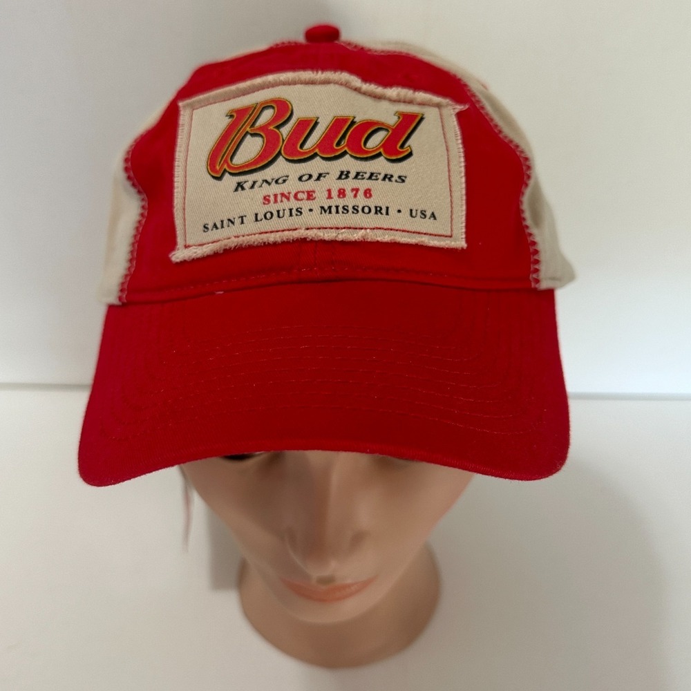 Budweiser BUD Nascar Hat Cap Dale Earnhardt Jr Adjustable King Of Beers Logo